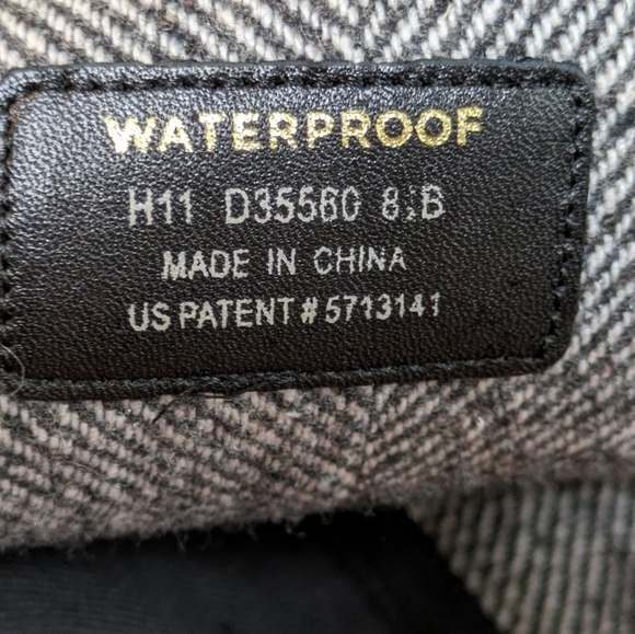 Cole Haan x Nike Air Black High Leather Parson Herringbone Boots Size 8.5 Flawed - Picture 8 of 10